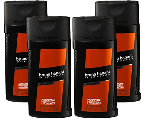 Bruno Banani ABSOLUTE MAN Shower Gel, 4er Pack(4 x 250 ml)