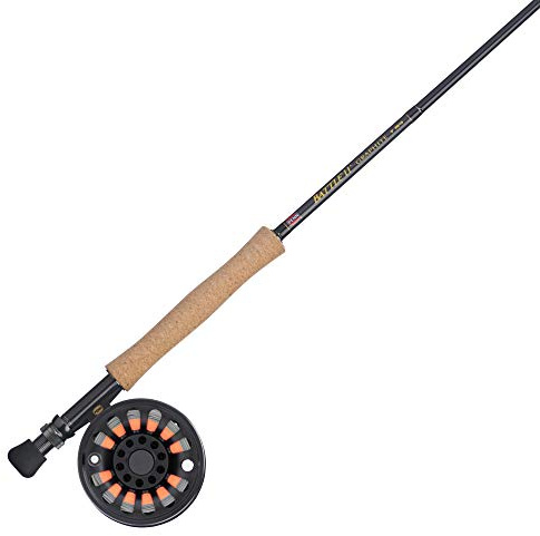 Penn Fishing Battle Fly Reel and Fishing Rod Outfit Combo, Black, 8wt, BTLFLY8WT90