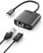Lemorele USB-C zu Ethernet Adapter mit Aufladen, USB-C auf RJ45 Gigabit Ethernet LAN Netzwerkadapter mit PD 3.0, für MacBook Pro (TC35)