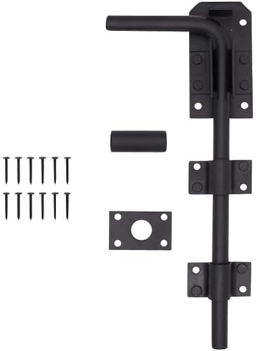 EAI Gate Drop Bolt | Heavy Duty Galvanised 12 Inch / 300mm Gate/Garage Drop Down Bolt | Pack of 1 with Fixings