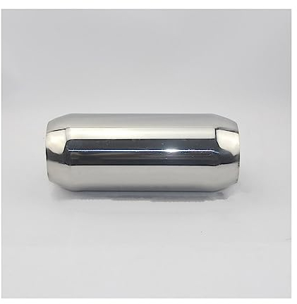 LIPUSE Auto Auspuff Endrohr 51mm 63mm 76mm Auto Auspuff Schalldämpfer Rohr Modifikation Auspuffrohr Edelstahl Mittelschalldämpfer Trommel Schalldämpfer Endrohr (Größe : 51mm)