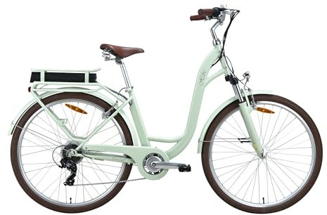 VecoCraft HEBE E-Bike Elektrofahrrad| ebike Damen 28 Zoll| 7-Gang-Schaltung | Ananda Hinterer Motor 250W | EU-konformes für ebike Herren und e Bike Damen
