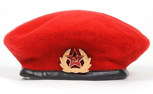 JZTDYPP Schiebermütze Herren Baskenmütze Der Russischen Armee Für Männer Und Frauen, Nationalemblem, Baskenmütze, Hut Für Erwachsene, Verstellbare Mütze, Knochengarros