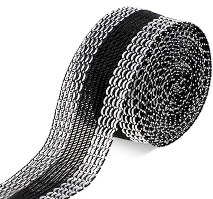 Mozeat Lens 10 m Bügelband Kleidung Klebeband Saumband zum Aufbügeln 2,5 cm Breit Selbstklebende Hosen Stoffband kein Nähen Saumband für Röcke Jeans