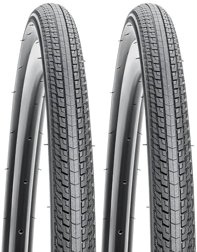 YunSCM 2Pcs Faltbare 26 Zoll Fahrradreifen 26x1.75 Mantel 47-559 kompatibel 26x1.75 Stadt/Straße/Reifen