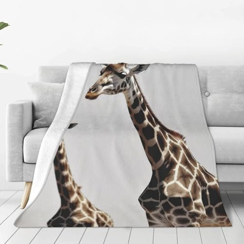 AMREWQYL Griaffe bedruckte ultraweiche Micro-Fleece-Decke, warme Schlafdecke