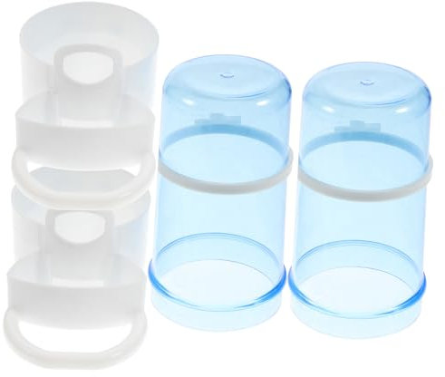 minkissy 2pcs Automatic Pet Feeder for Hamster and Squirrel Food Dispenser Capacity Easy to Install Random Colors