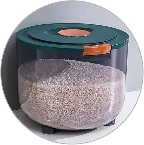 Dispensador de Alimentos Secos para el hogar y la Cocina, contenedor de Granos Sellado, contenedor de Almacenamiento de arroz, para Cereales, Granos, harina, arroz, nueces, Frijoles, Mascota