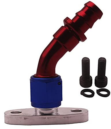 VBPCEFZTLK AN10. Turbo-Öl-Rücklauf-Drain-Flansch-Grad 5/8 Barb kompatibel for Garrett T3 T4 T7 GT30 45 Turbolader und Teile