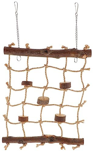 ifundom Kletternetz Für Vogelkäfige Vogelkletternetz Hängenetz Für Papageien Vogelkaunetz Baumwollseilnetz Für Vögel Vogelspielzeug Für Sittiche Klettern Für Papageien