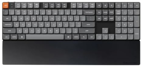 Keychron Silikon-Handballenauflage mit Hexagon-Design | Rutschfeste & ergonomisch | Entlastet Handgelenke | Für Vollformat Low-Profile wie Keychron K5