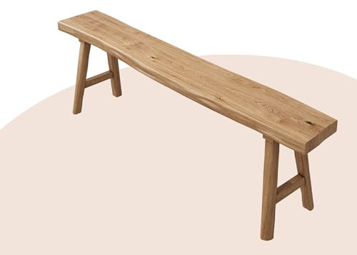 WXZXWXZX Sitzbank Flur Holzbank Rustikal Küchenbank Eckbank Esszimmer Garderobenbank Esszimmerbank für Küche Eingang Wohnzimmer(180cm(70.9in))