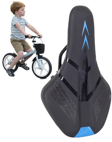Generico A Sella per Biciclette Junior - Seggiolino per Biciclettes per Bambini Imbottiti, Pad Sella Ergonomica | Sedile di Comfort Morbido per L'accessorio per Biciclette Giovanili Quotidiani