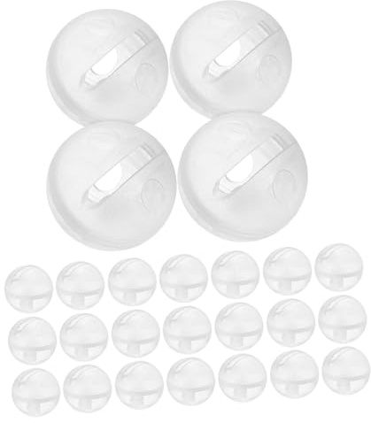 ZUNOXAZ 30 Stück Teiliges DIY Rasselbällchen Sicherem Kunststoff für Puppen Kuscheltier reparatur Bunte Rasselgeräusche Junge Mädchen Sensorik und Hörentwicklung