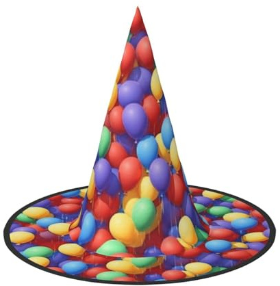 Cxzmnba Confezione da 2 cappelli per feste a palloncino in stile cartone animato, cappello per Halloween, accessori essenziali per festival, travestimenti e cosplay, taglia unica