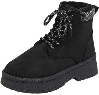 Generico Scarponi Da Neve Donna Impermeabili Antiscivolo Termiche Stivali Scarponi Imbottiti Con Fodera Scarpe Da Neve Stivaletti Calde Dopo Sci Invernali Doposci Snow Boots Per All'acqua Trekkin