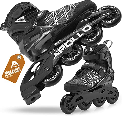 Apollo Inlines Air Flow X2 med Snabbsnörningssystem | Inlines Dam | Inlines Herr | Ergonomiskt Vadderade Inlines | Rullskridskor | Inlines Vuxna | ABEC 7 Kullager | Storlekar 37-45