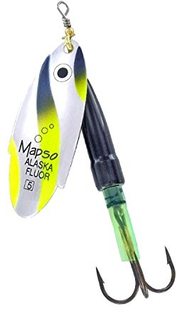 MAPSO - 5 Cucharillas de pesca ALASKA-F 5 PA-N 23 gms.