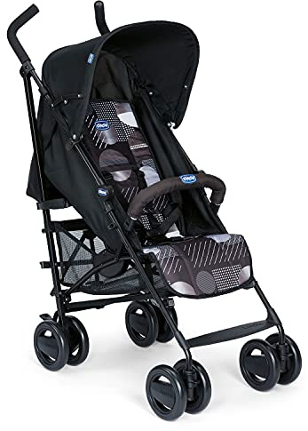 Chicco London Silla de paseo ligera, compacta y manejable, solo 7,2 kg, color negro estampado Matrix