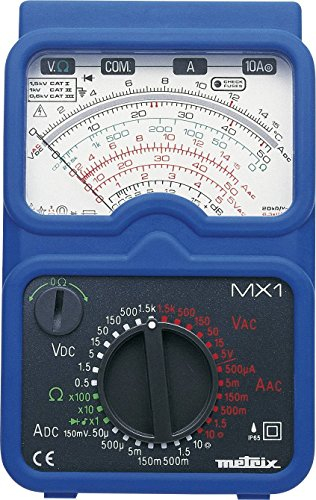 Multimeter Notebook Analog Metrix MX1 Strahlwassergeschützt (IP65) Cat II 1000 V CAT III 600 V