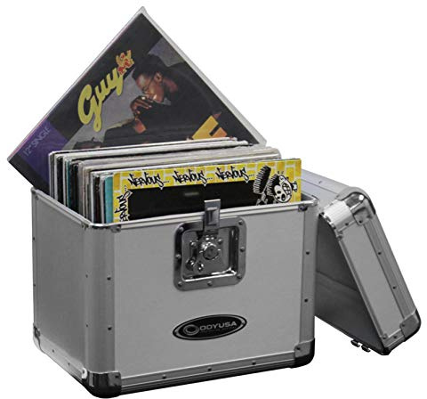 Odyssey KROM Series Silver Schallplatten/Utility Case für 70 30,5 cm (12 Zoll) Vinyl-Schallplatten und LPs