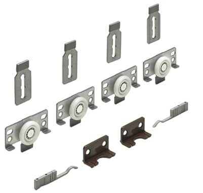Hettich 45234 Slide LINE 56-Beschlägegarnitur, TK 40 Kg, 2 türig