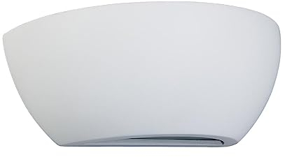 Wall Light 'Felia' dimmable (Modern) in White Made of Plaster/Clay for e.g. Living Room & Dining Room (1 Light Source, E14) from Lindby | Wall Lighting, Wall lamp