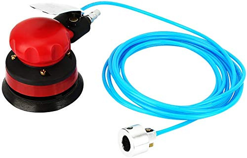 5 Air Random Orbital Palm Sander Powered Wet Orbital Air Palm Sander Pneumatic Portable Handheld 1/4 Inlet Grinding Machine Kit