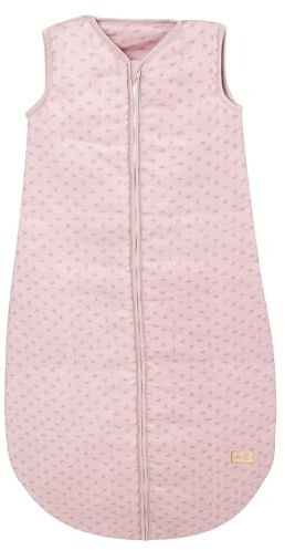 roba Baumann Roba GmbH 311005G226 sovsäck Lil Planet rosamauve, baby & barnsovsäck 110 cm tillverkad av andningsaktiv muslin, 100% bomull, GOTS certifierad, rosa
