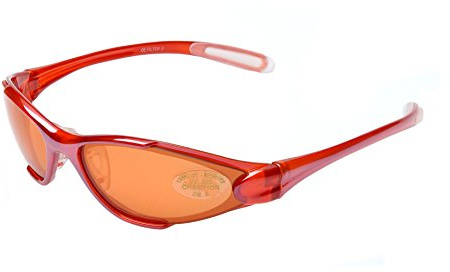 Ravs Sport-Radbrille (Rot- Glas orange kontrastverstärkt)