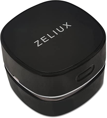 Zeliux VacGroom Grooming Vacuum Cleaner for Men - Portable USB Rechargeable Stubble Bathroom Sink Cleaner with Post-Trimming Beard Hair Suction