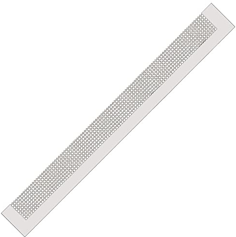 Grevosea 5D Diamond Art Painting Ruler 50 Grids Diamond Drawing Ruler DIY Stainless Steel Dot Painting Tools for Round Full & Partial Drill Cross Stitch (31cm 800 Holes)