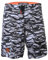 ROCK-IT Apparel Boardshort für Herren im Camouflage Look I extra dünner Stoff, schnelltrocknend, ohne Innenhose I Perfekt zum surfen, Strand, Pool oder Freibad Camo Weiß/Grau L