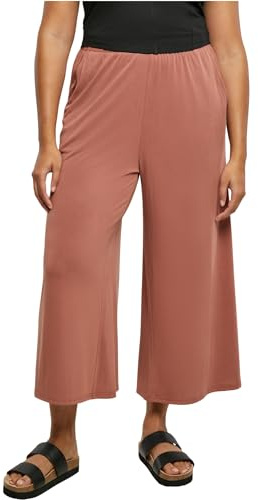 Urban Classics Damen Hose Ladies Modal Culotte, lässige Marlene Hose für Frauen, 3/4 Länge, mit Gummibund, Größen XS-5XL