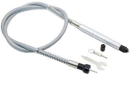 Angoily Flexwelle Aus Aluminium Für Drehwerkzeuge - Anschluss Elektrische Flexible Geeignet Für Schleifsteine Und Bohrer Silber