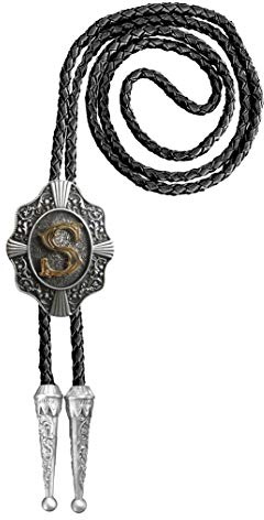 Urban Backwoods Western Letter S Bolotie Western Country Krawatte Bolo Tie