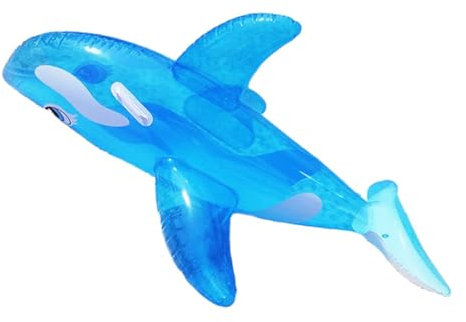 SPYMINNPOO Inflatable Pool Float, Ride-on Cute Large Whale Shape Float Adult Inflatable for Swimming Pool