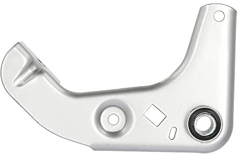 Motorlager links, grundiert + Silber beschichtet, mit Gummibuchse und Bremslichtschalteraufnahme - Simson S50, S51, S70, S53, S83