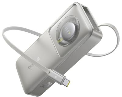 Baseus Free2Pull Batterie externe 30 W 10 K - Gris