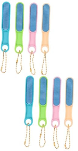 Mikinona 8stücke Teiliges Nano Glas Nagelfeilen Für Naturnägel Wiederverwendbare Und Tragbare Nagelpuffer Für Effizientes Polieren Und Glätten Stilvolles Design Bunten Farben