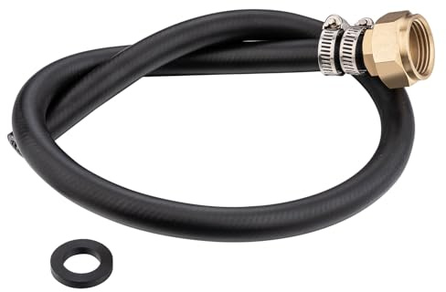 3/4 Hose Thread, Short 2.4 ft Floor Mop Sink Hose for Service Sink Faucet