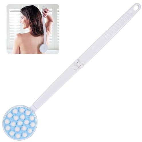 2-in-1 Rückeneincremer, Eincremehilfe Dusche Massage, Eincremehilfe für Rücken, Massagegerät Rücken für die Badmassage des Körpers, besonders für Rücken, Arme, Beine