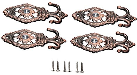 Cabilock 4stücke Vorhang Wandhaken Im Europäischen Stil Dekorative Raffhalter Für Vorhänge Installieren Für Gardinen Wandaufbewahrung Für Kleidung Und Accessoires