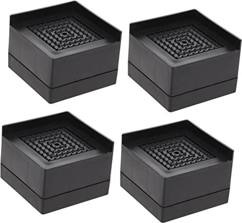 TOKIDNY 4pcs Rubber Bed Feet Furniture Risers Heavy Duty Sofa Riser Table Leg Extenders Furniture Lifting Pads