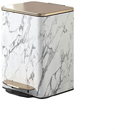 HYEFDWS Pattumiera 12L/15L Grande capacità in Acciaio Inox Pattumiera a Pedale Pattumiera per Cucina Soggiorno Pattumiera Grande Pattumiera di Alta qualità Contenitore per la Spazzatura
