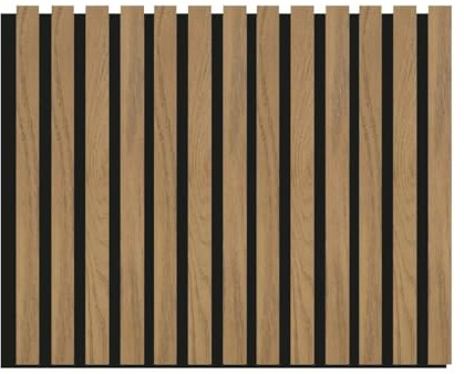 Pannelli Decorativi Acustici per Pareti, Pannelli Murali Design Effetto Legno, Pannelli Fonoassorbenti per Soffitto cm 60 x 275 (1,65 mq) (Rovere)