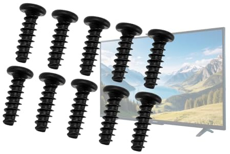 AzureRay 10 Stück M4xL12 Schrauben Set Ersatzschrauben für TV-Ständer – Kompatibel mit Samsung, TV-Basis & Führungsständer – Langlebig & Passgenau
