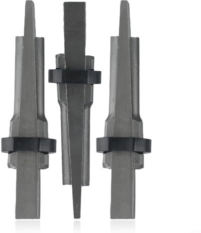 Yuanpgky Set di 3 scalpelli in metallo, 23 mm, per calcestruzzo, roccia, granito, marmo, con scalpello ad alta durezza e resistenza, compatibile con manuale