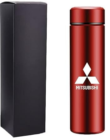 Porte-gobelet pour Voiture, mug Isotherme, Tasse à thé, mug à café Isotherme à Double paroi de Style américain. pour Mitsubishi Eclipse, Eclipse Cross, eK, Grandis, GTO.,Red