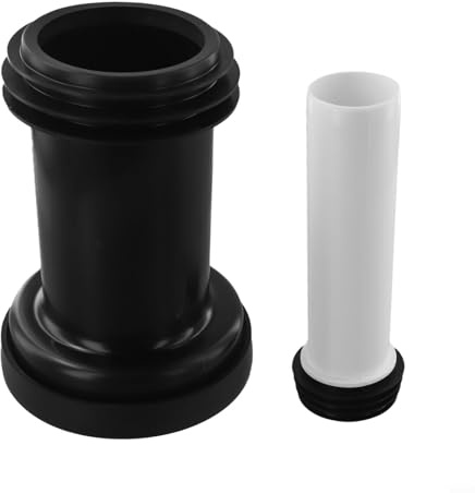 Besttoolifes Confezione da 2 tubi di prolunga per scarico WC in PVC ispessito, lunghezza personalizzabile e drenaggio efficiente per impianti idraulici del bagno